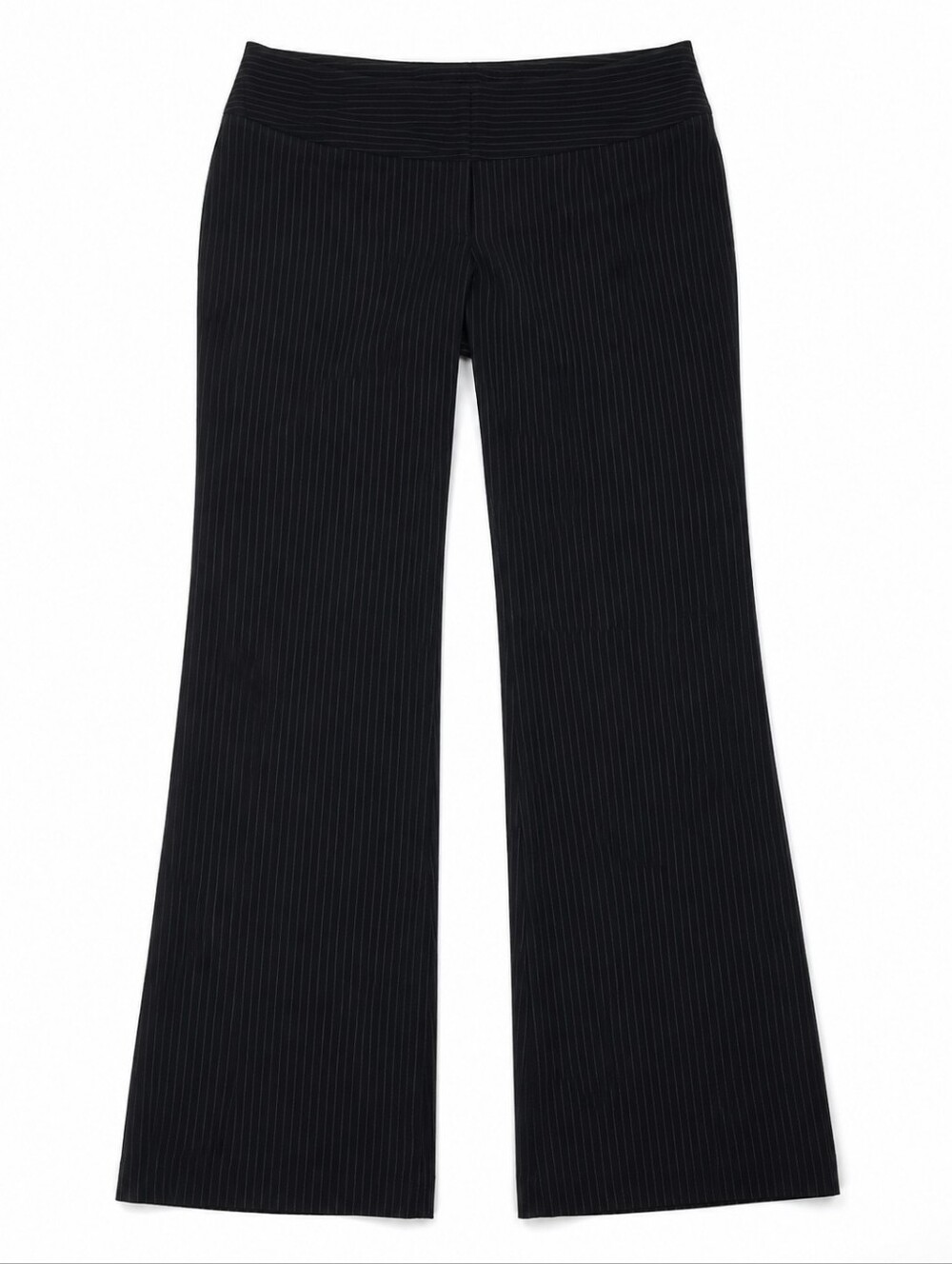 size 8 black wide leg office pant from Express With Pin stripe